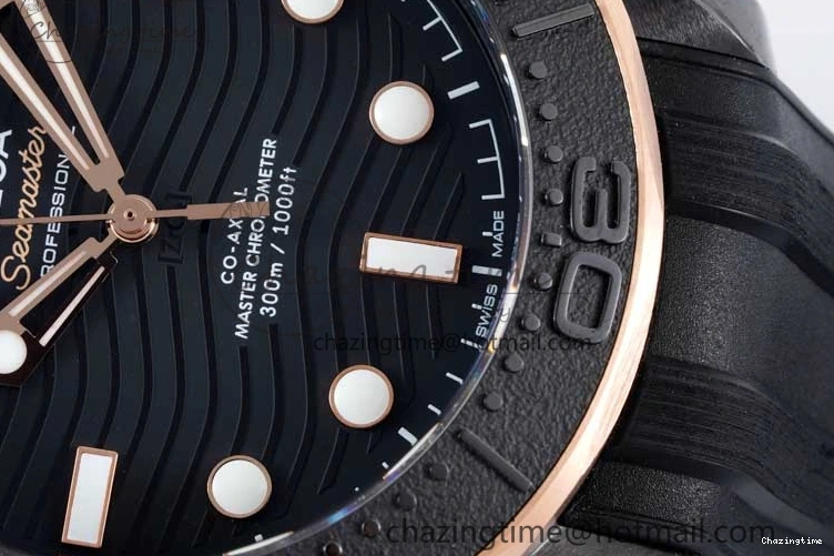 0521 Stretchable Seamaster Diver 300M ORF 1:1 Best Edition Black Ceramic Black Dial on Black Rubber Strap A 7794